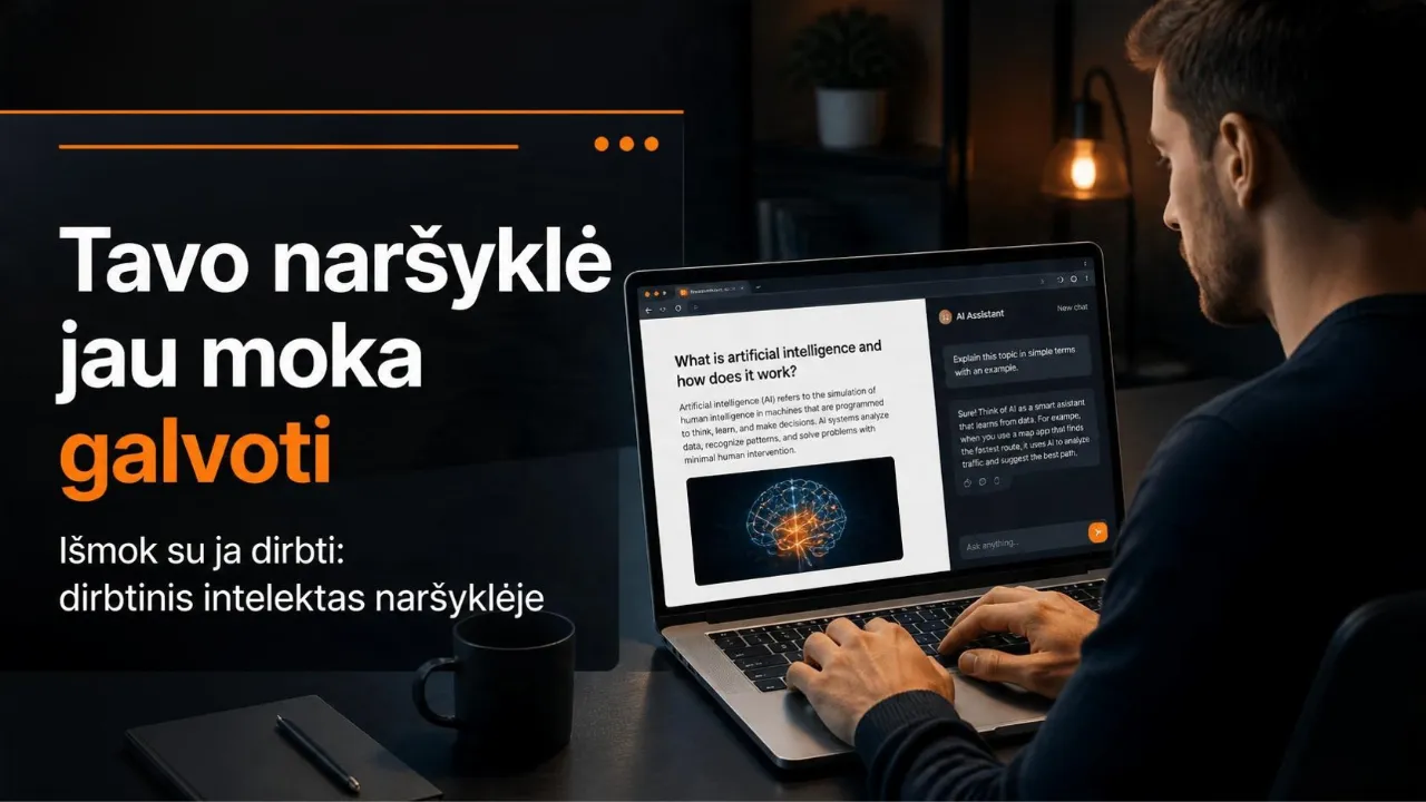 Dirbtinis intelektas tavo naršyklėje per 20 minučių